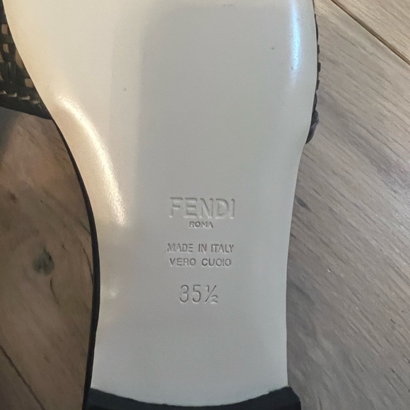 NWT FENDI INTERWOVEN FLAT SANDALS - Picture 5 of 5